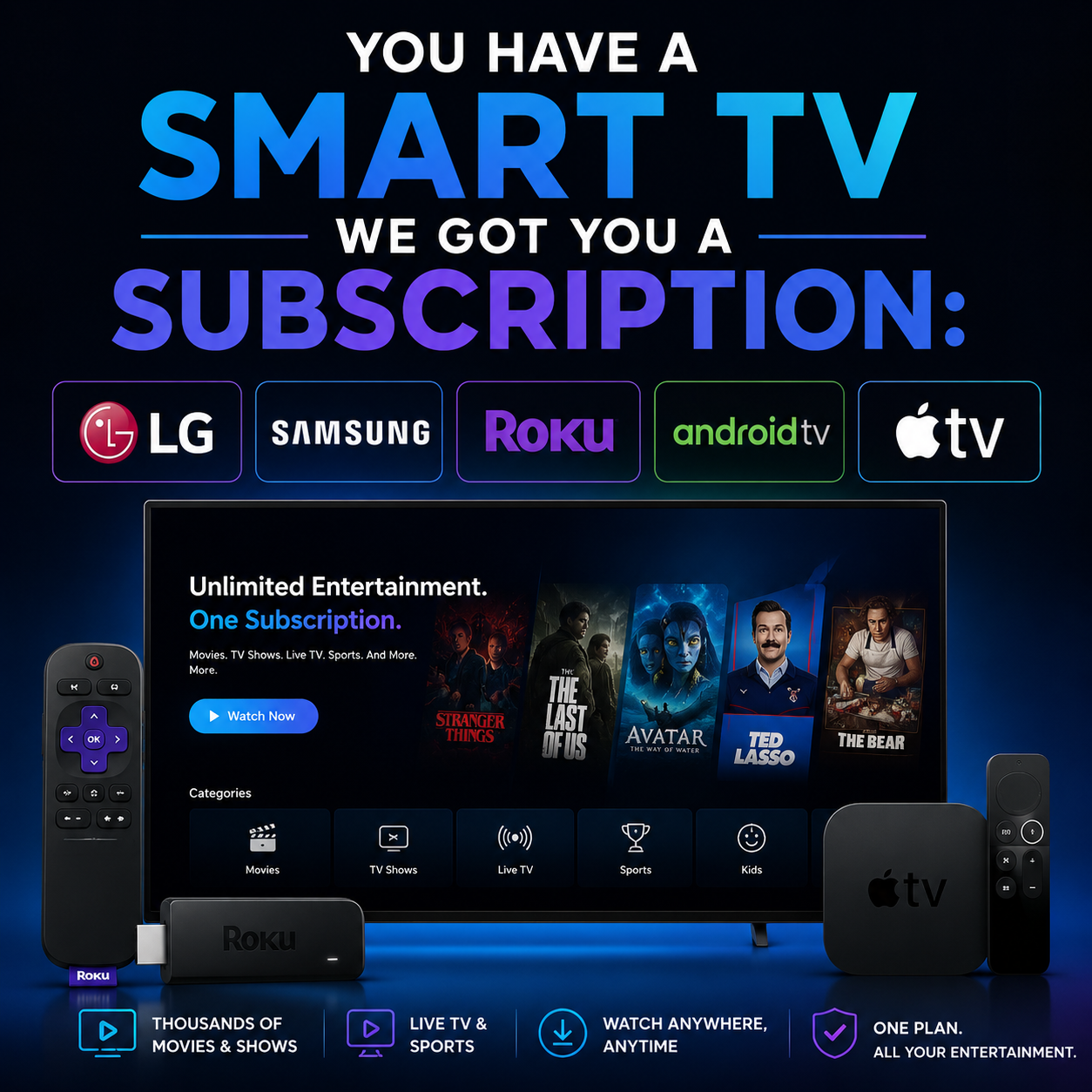 Smart tv subscription