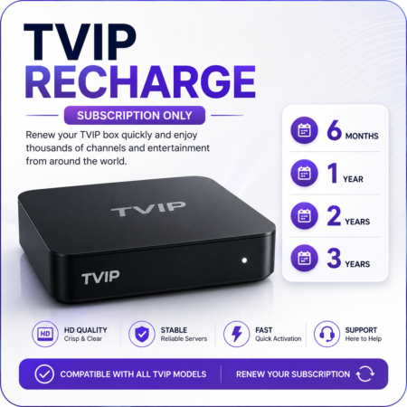 TVIP recharge or subscription Renewal